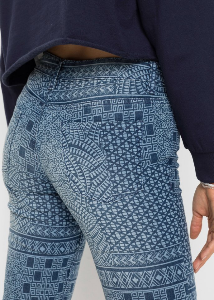 Schlagjeans mit Mustermix