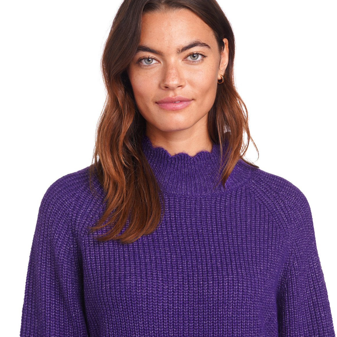 Damen Strickpullover mit Effektgarn