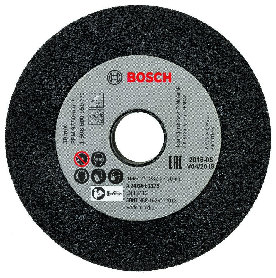 Bosch Blue Accessories 1608600059 Afgratningsskive til ligesliber 100 x 20 mm, K24