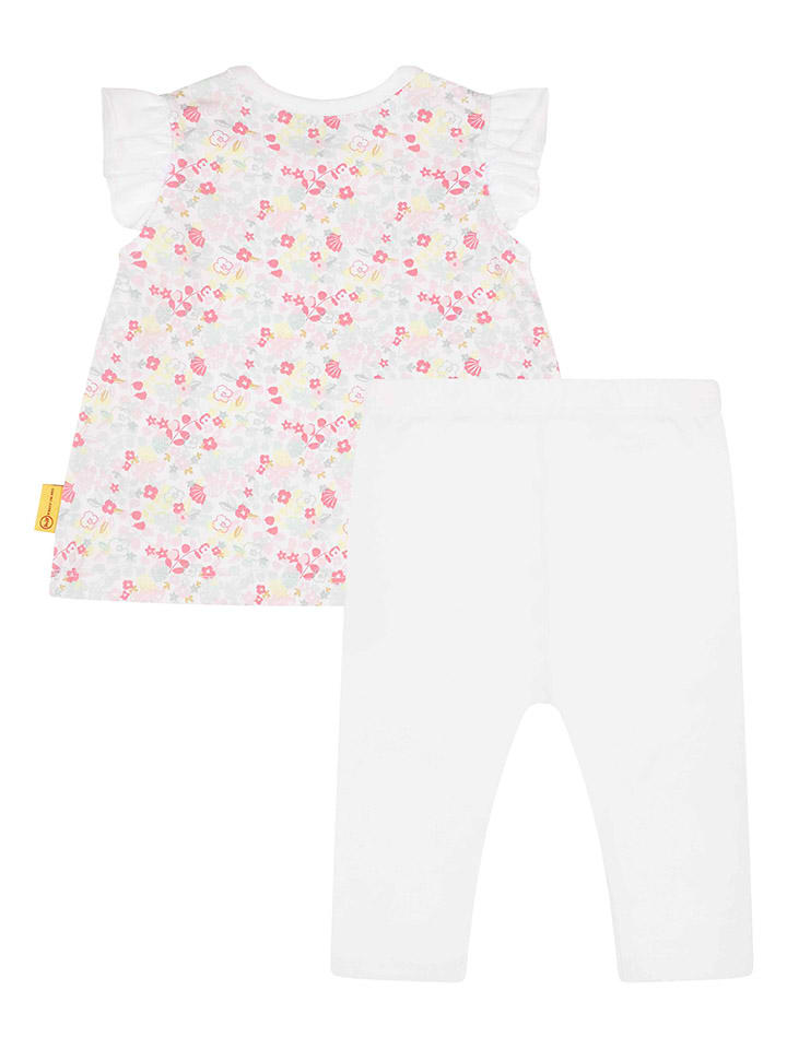Steiff 2tlg. Outfit in Weiß/ Pink günstig kaufen