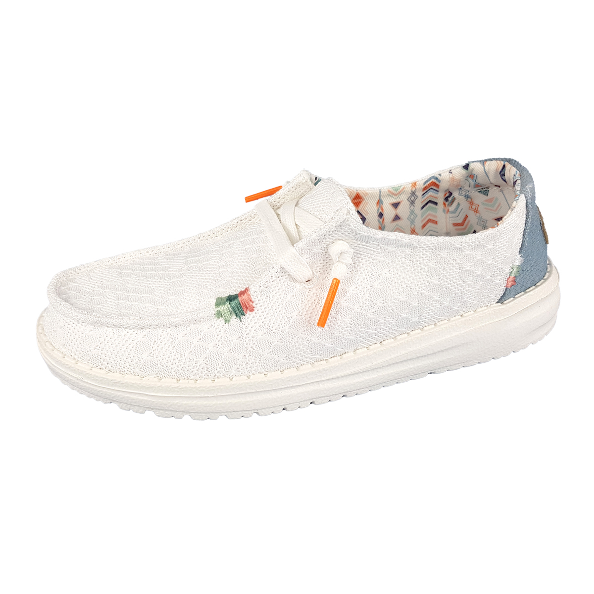 Hey Dude Wendy Boho 40054-1KF Weiß 1KF White Crochet