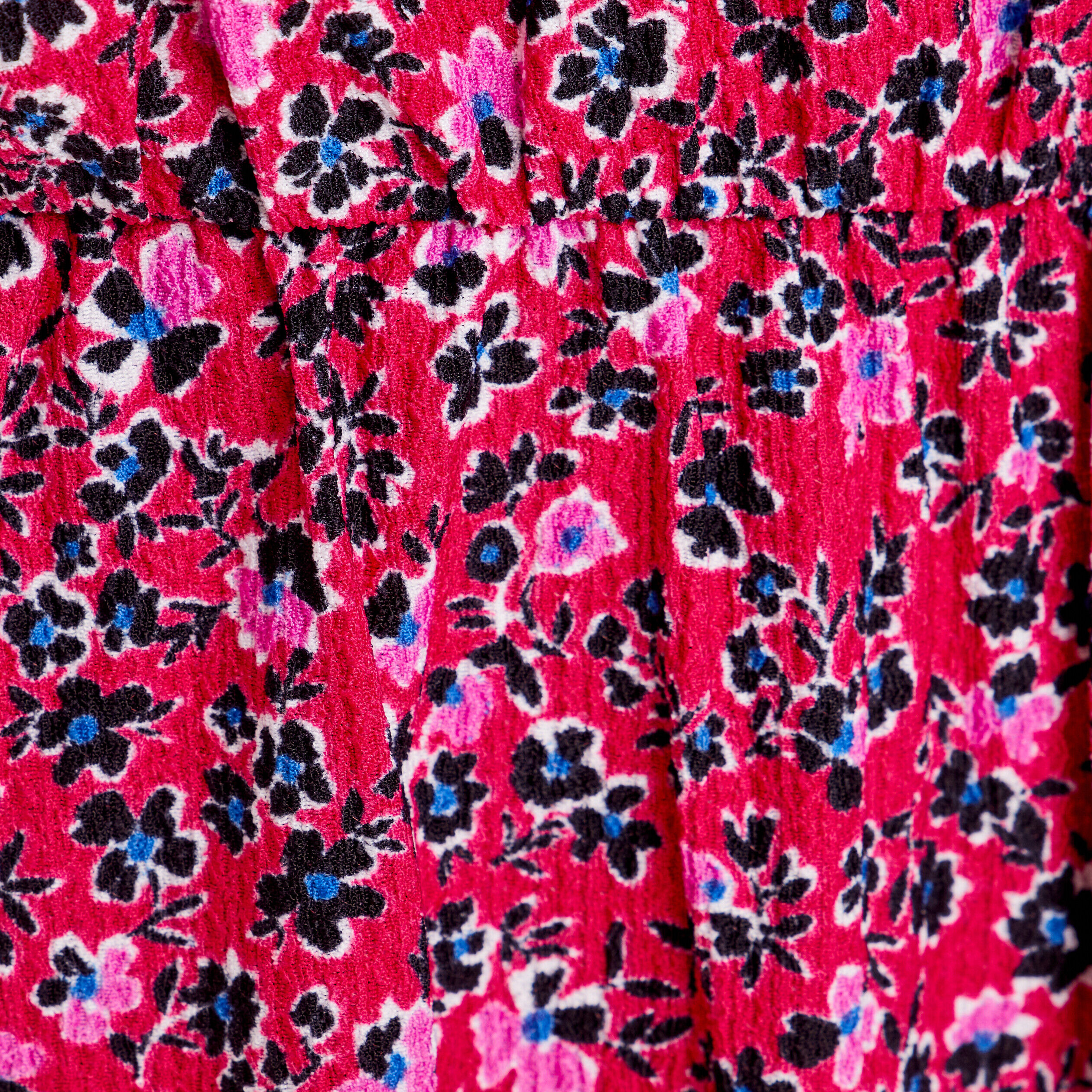 Robe évasée col en V rouge femme | Cache Cache