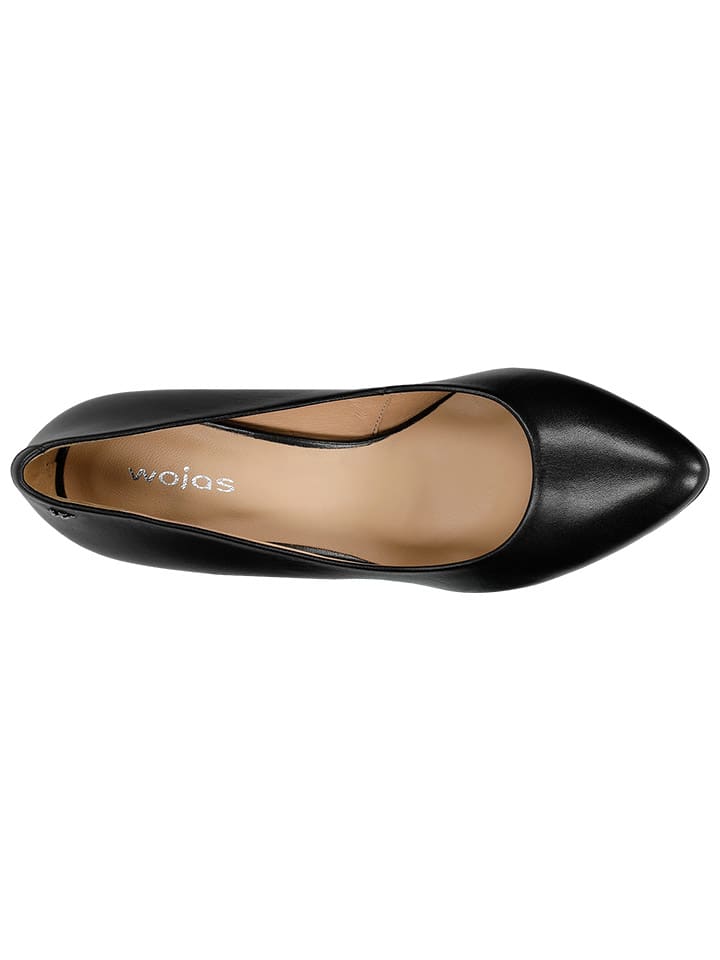 Wojas Leder-Pumps in Schwarz günstig kaufen