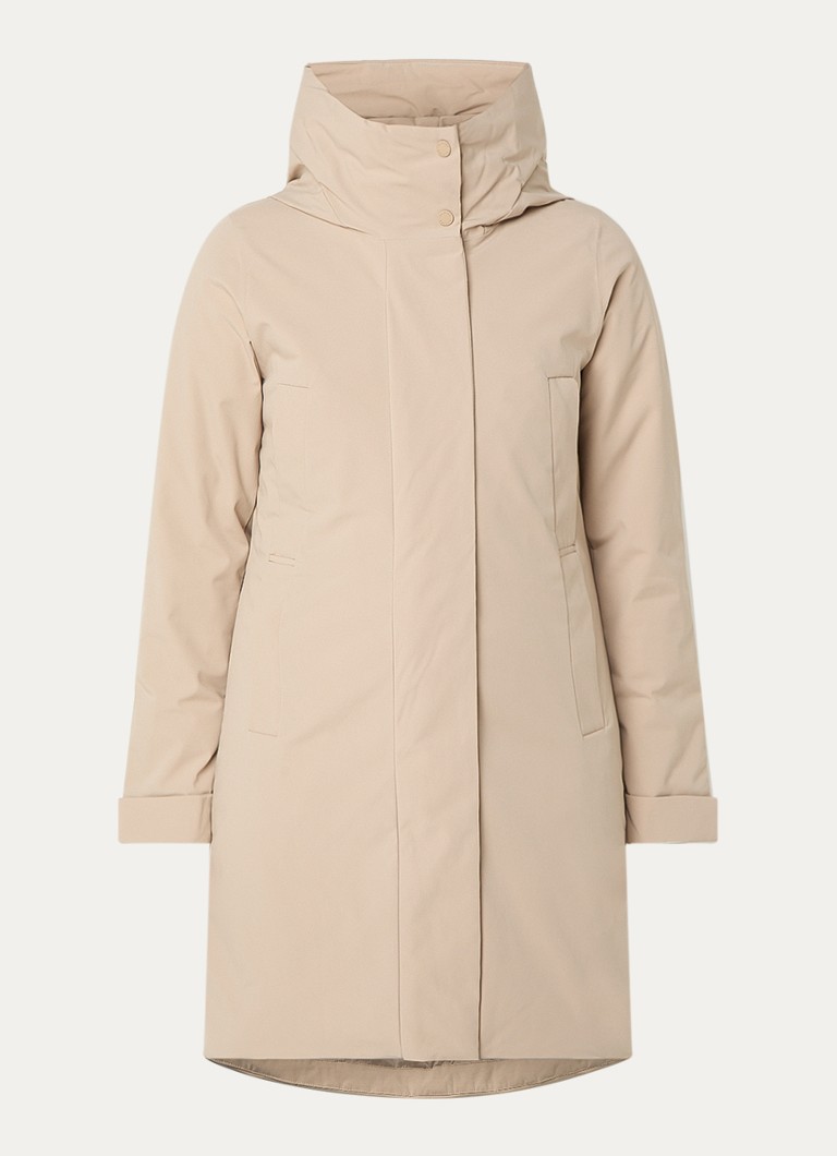 Elvine Eline gewatteerde parka met ritzzakken en capuchon