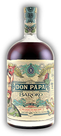 Don Papa Baroko 4,5 Liter Don Papa Baroko 4,5 Liter Spirituose auf der Basis von Rum mit einem Hauch Vanille. 4,5	 Liter - Vol 40%