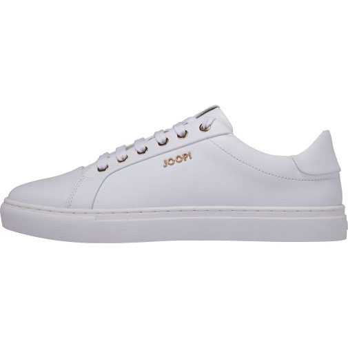JOOP! Im cleanen Design mit klassischer, sechsfacher Schnürung und aus purem Glattleder präsentieren sich die Sneaker Tinta Coralie als Allrounder zur Shirt-Jeans-Kombi, dem Blusen-Rock-Duo oder einem Midikleid. Die gummierte Laufsohle und feine Logo