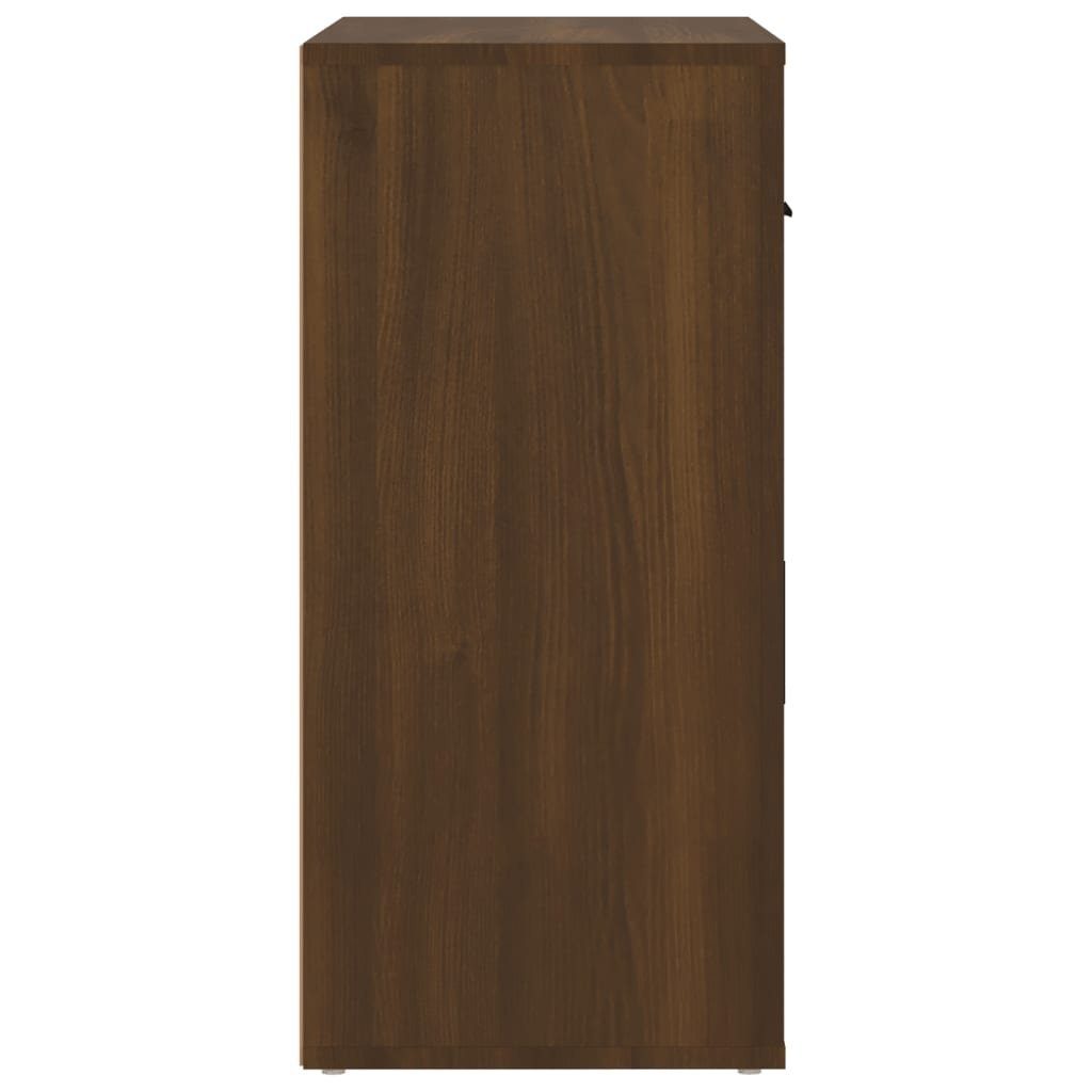 vidaXL Sideboard Sideboard Braun Eichen-Optik 80x33x70 cm Holzwerkstoff (1 St)