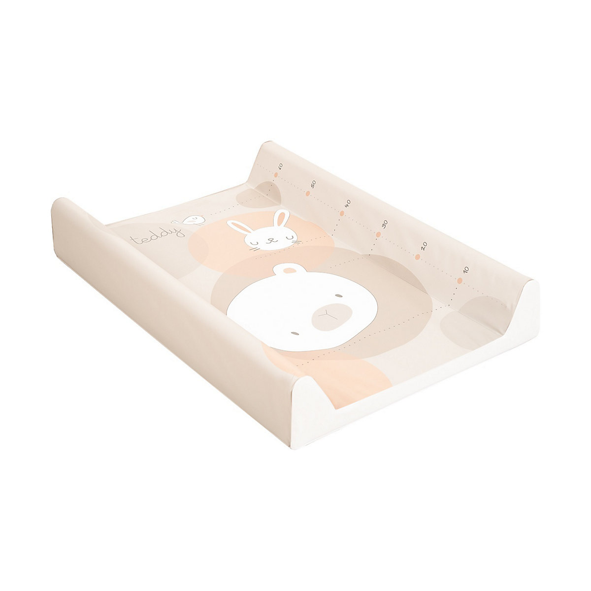 Wickelauflage Weich-PVC 70 x 50 cm erhöhter Rand, wasserdichter Bezug Wickelauflagen