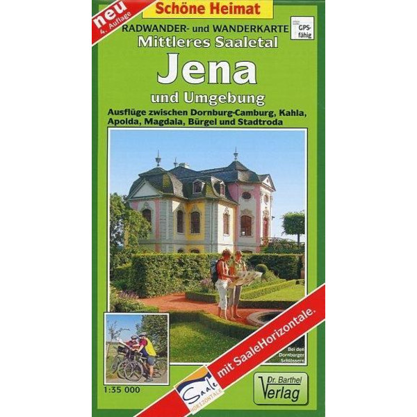 Mittleres Saaletal, Jena und Umgebung 1:35 000 - Wanderkarte