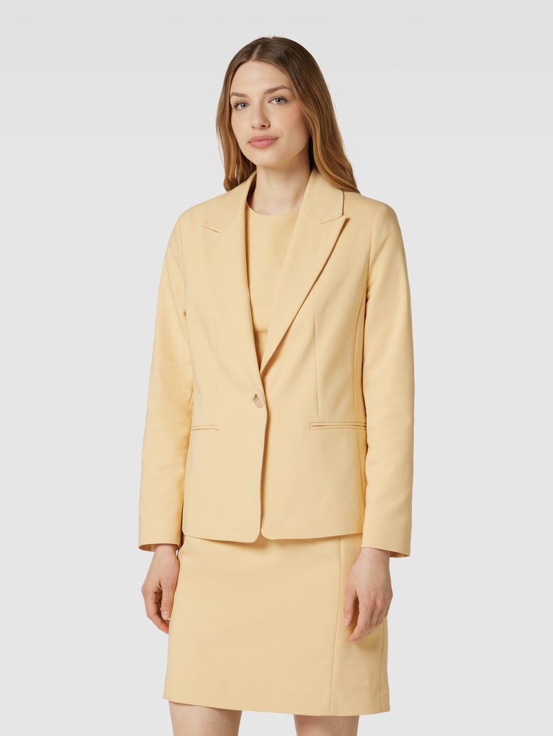 Blazer mit Reverskragen in gelb