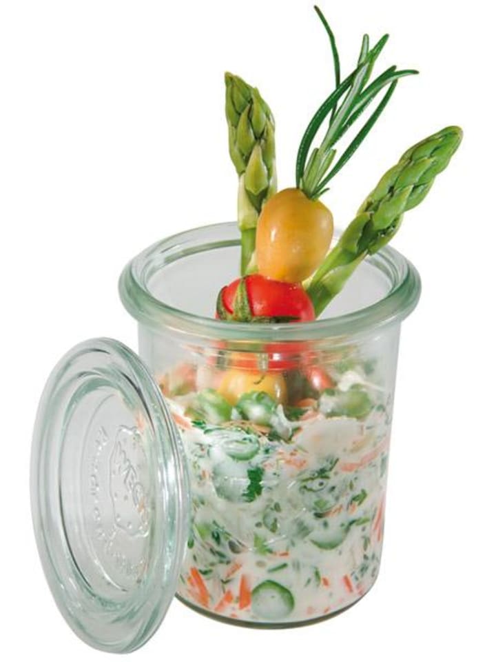 APS 12er Set Weck-Glas mit Deckel Set in Transparent Ø 6 cm, H: 8 cm  günstig kaufen onesize