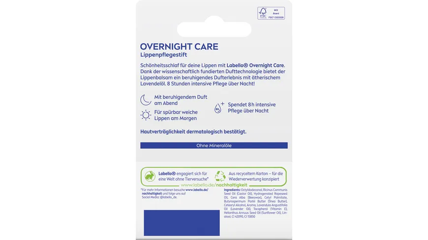 Labello Lippenpflege Over Night Care 5.5 ml