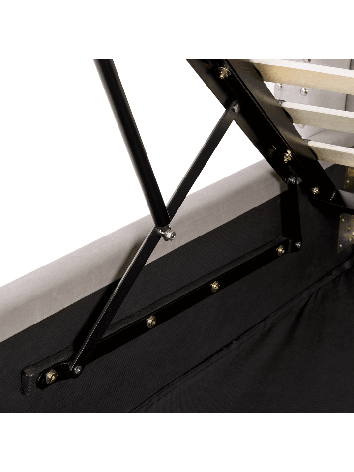 Beliani Doppelbett LUBBON in Grau - (W) 190 x (H) 144 x (L) 217 cm günstig kaufen onesize