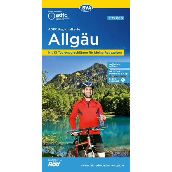 ADFC-REGIONALKARTE ALLGÄU 1:75.000 - Fahrradkarte