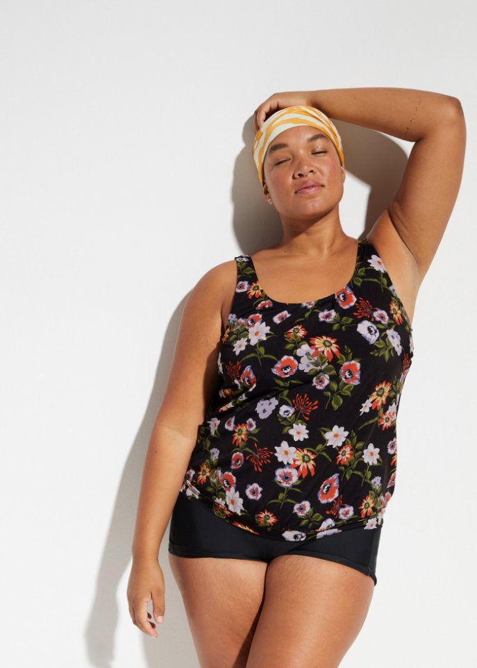 Tankini Oberteil aus recyceltem Polyamid