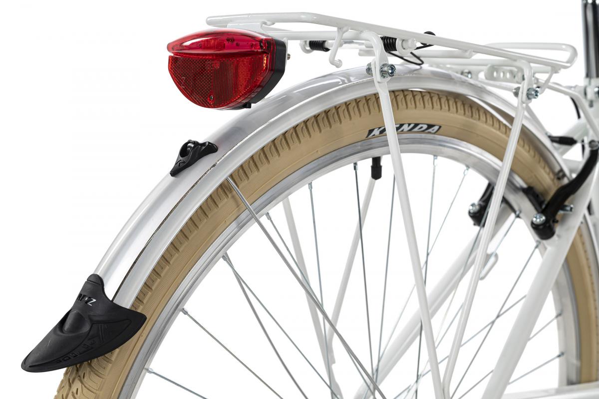 KS Cycling KS Cycling Damenfahrrad Cityrad 28'' Casino weiß 6 Gänge RH 48 cm mit Korb