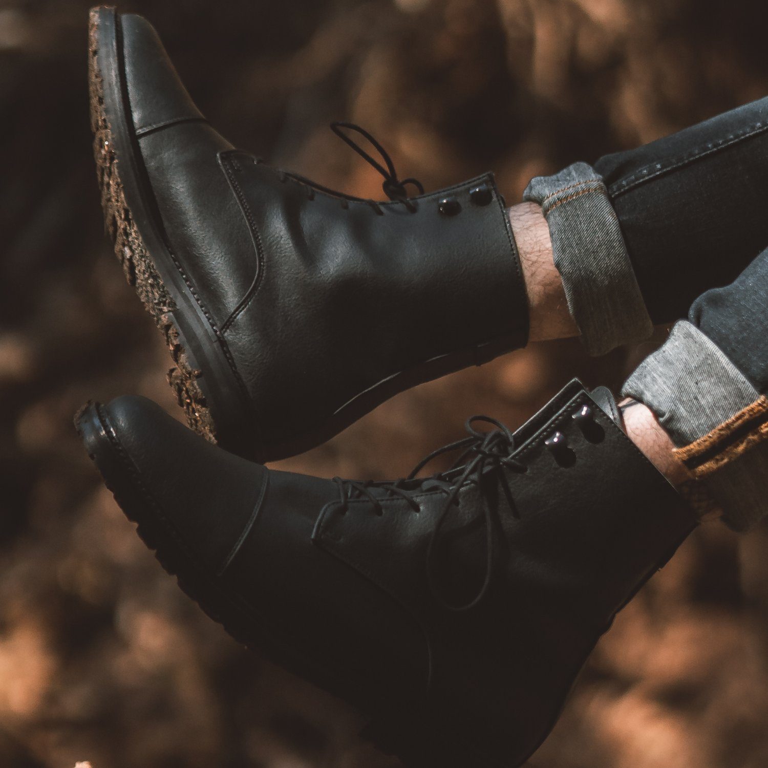 SORBAS '94 gefütterte Work Boots aus Leder Schnürboots