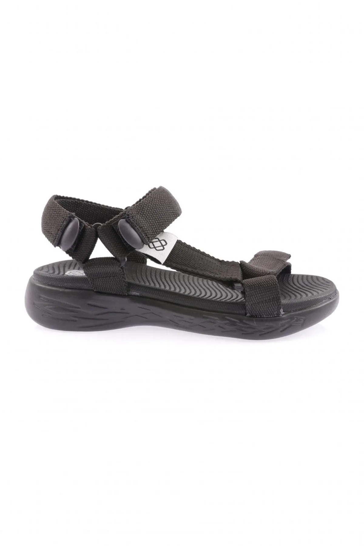 DGN  Damensandalen 103-23y - Riemchensandalen mit Klettverschluss, Farbe Anthrazit