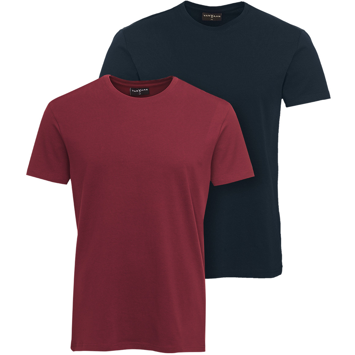2 Herren T-Shirts mit Rundhalsausschnitt