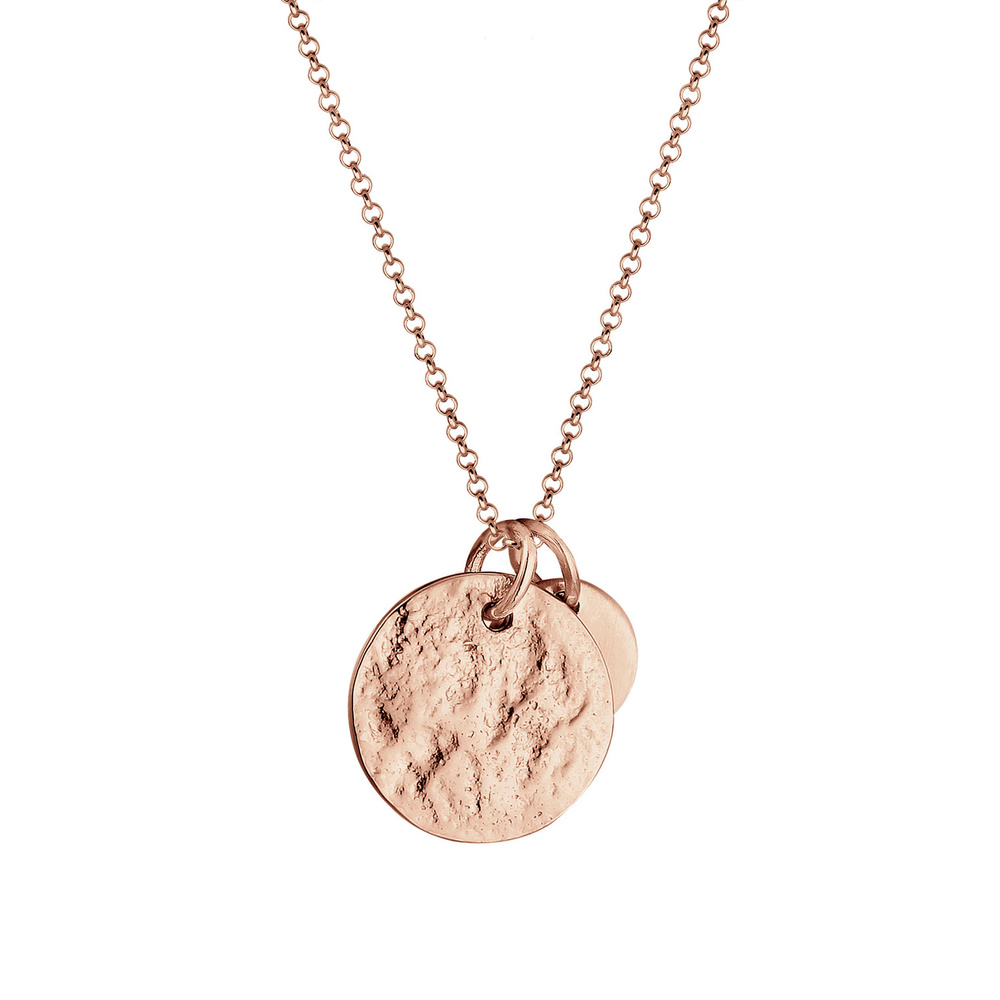 Elli Elli Collier Femmes Plaquette Géo Aspect Organique en Argent Sterling 925 Bijoux