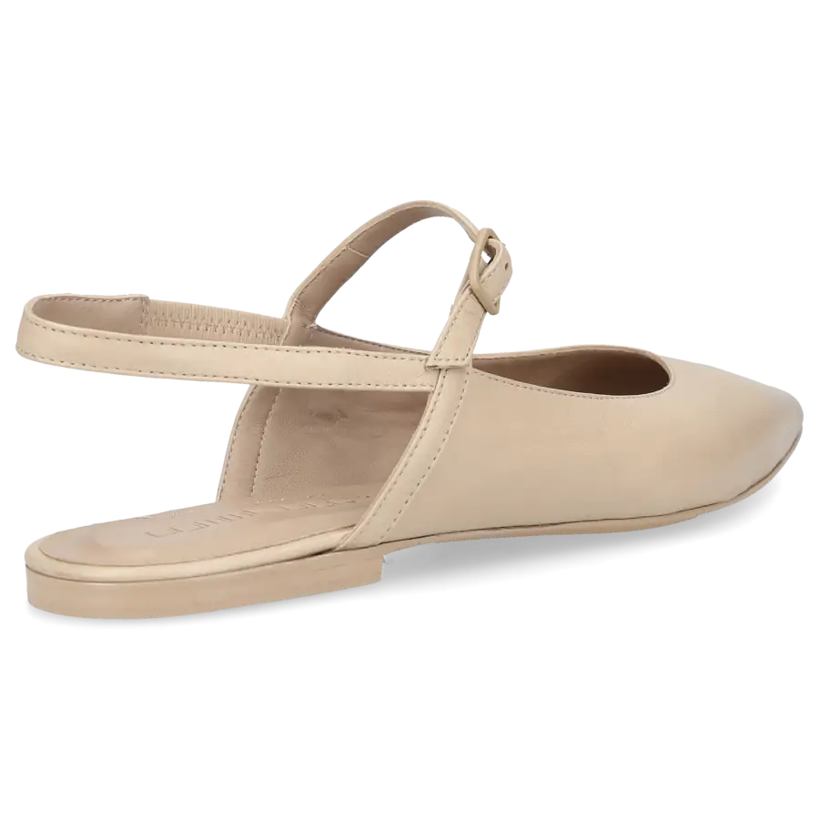 Pomme D`OR - Sling-Ballerinas 0610A Nappaleder - beige