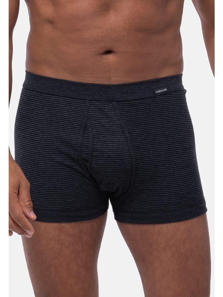 Ammann Retro Short / Pant Jeans Feinripp in Dunkelgrau günstig kaufen