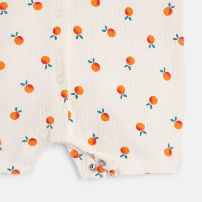 Combishort bébé fille à imprimés oranges Catimini