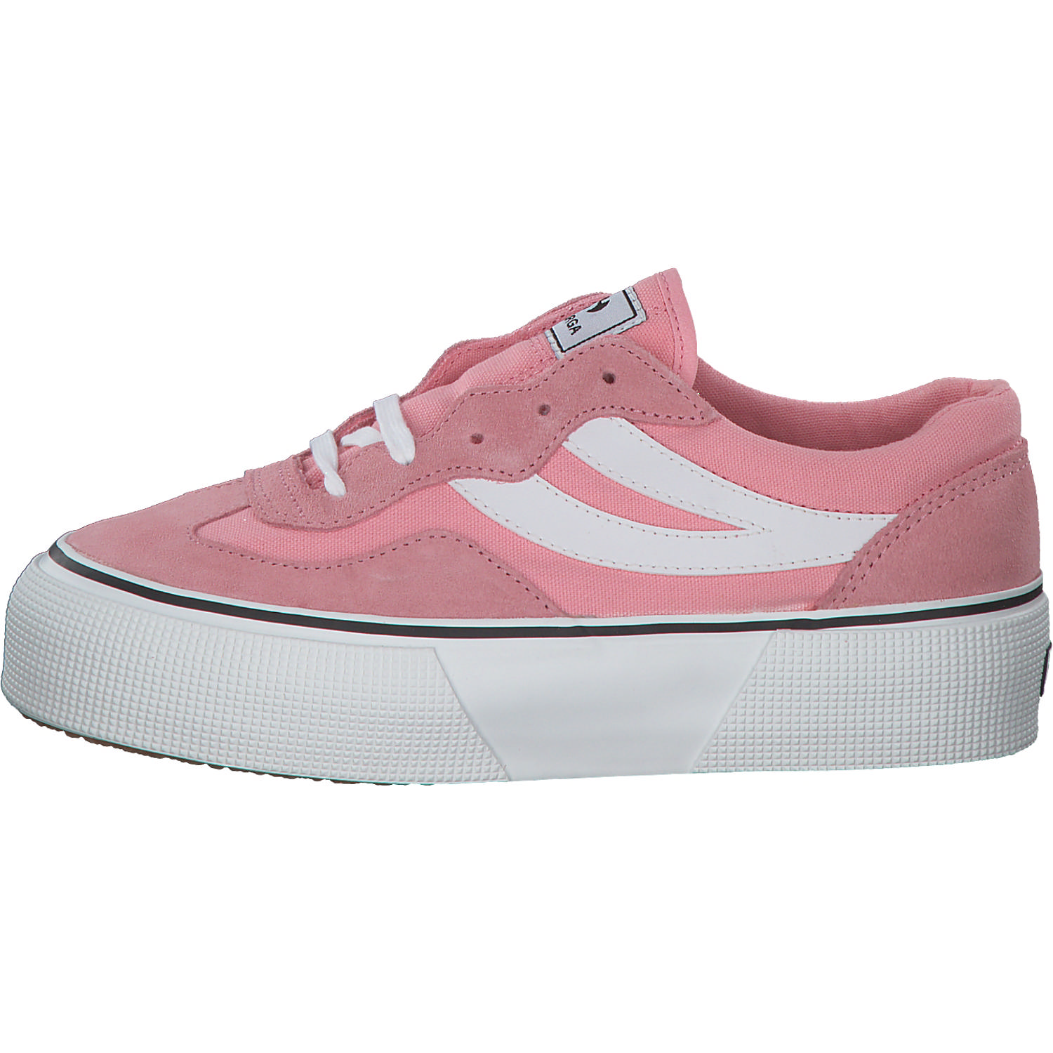 Superga 3041 Revolly Colorblock S1151MW, Schnürschuhe, Damen, pink white