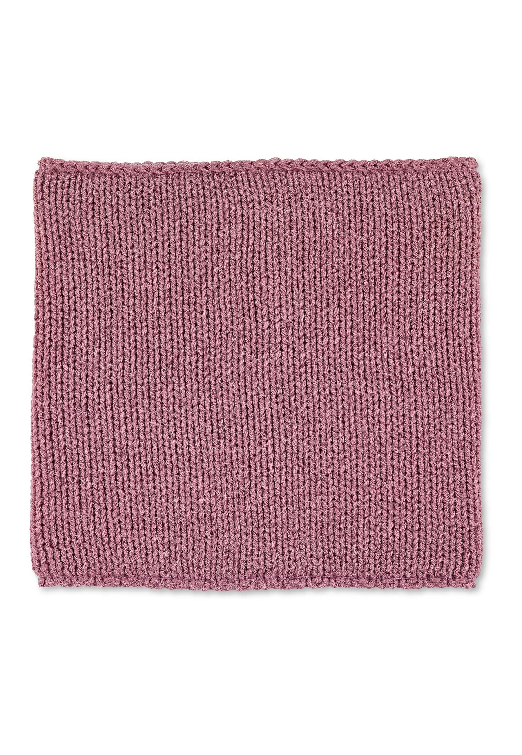 Strick-Schlupfschal glatt, mit Microfleece Futter