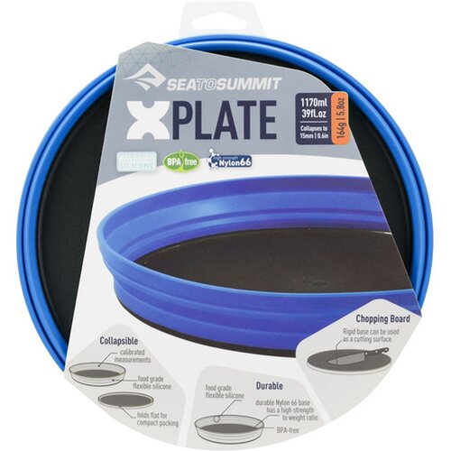 CAMPING ZUBEHÖR X-PLATE BLUE
