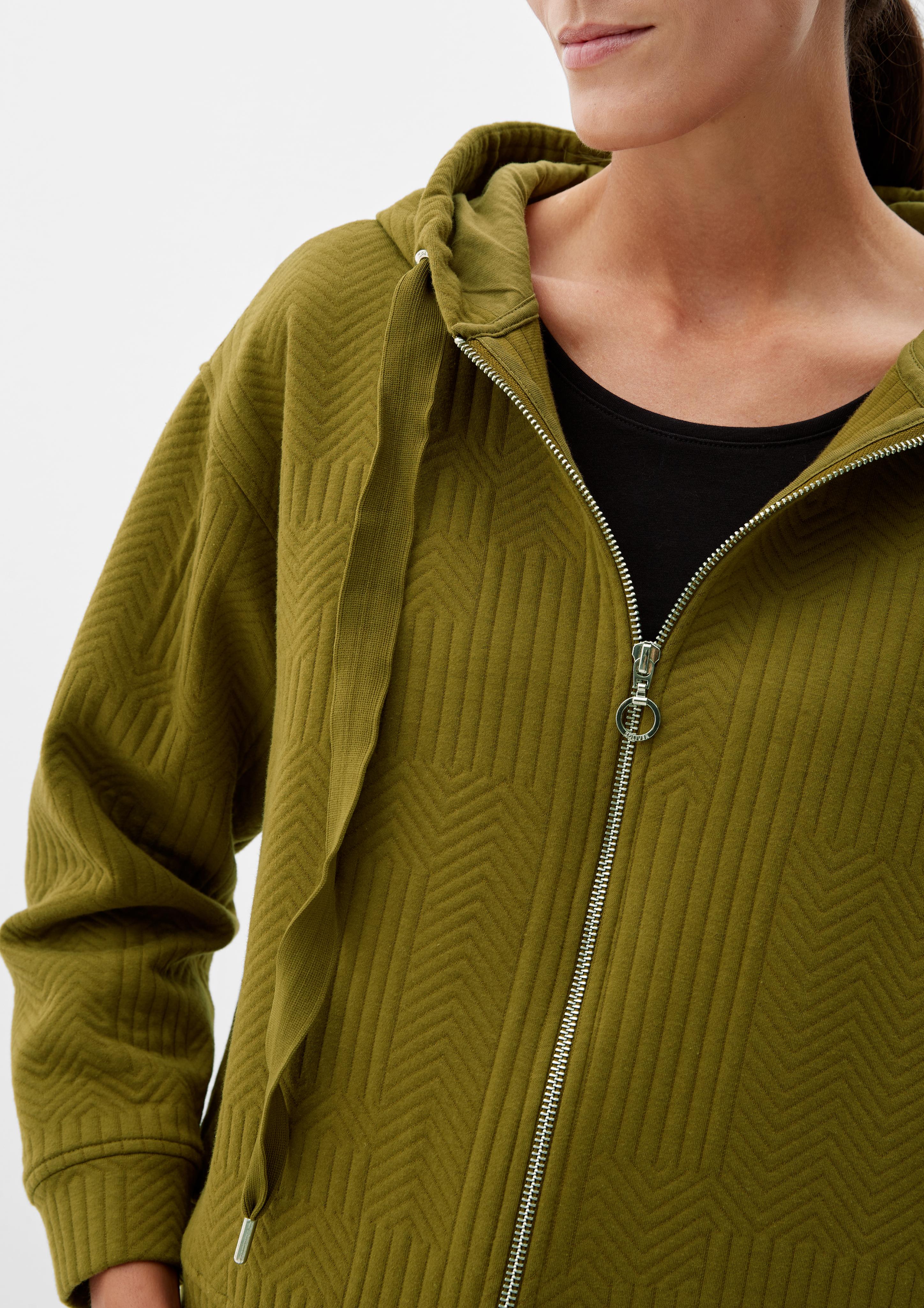 Sweatjacke mit Struktur  2121719-7734