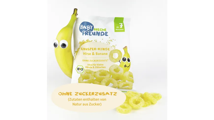 Freche Freunde Bio Knusper-Ringe Hirse & Banane 20 g