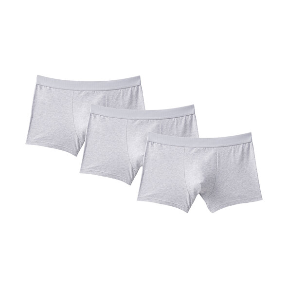Retro-Boxershorts, grau, 3er Set