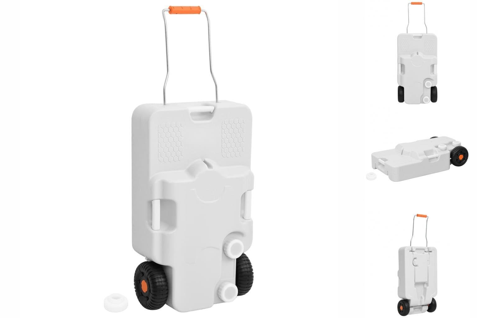 vidaXL Campingtoilette Camping-Wassertank mit Rollen 30 L Grau
