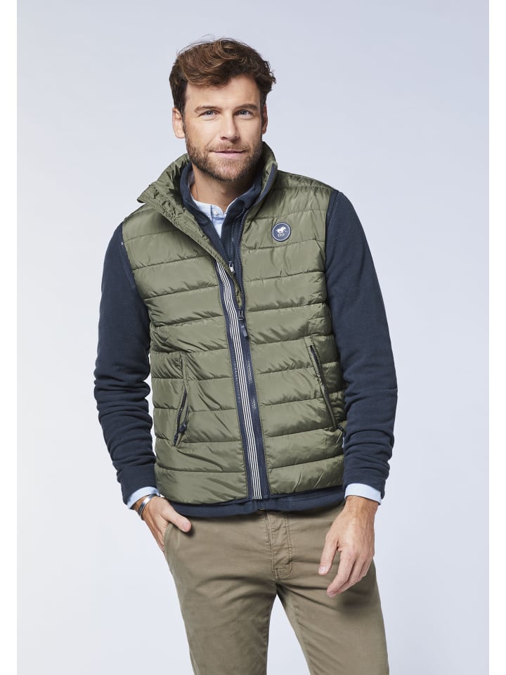 Polo Sylt Steppweste in Grün günstig kaufen
