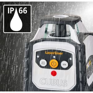 Ласерлајнер 052.325A Cubus 110 S сет Ротациони ласер + статив 150 цм + ласерски пријемник + мерна шипка