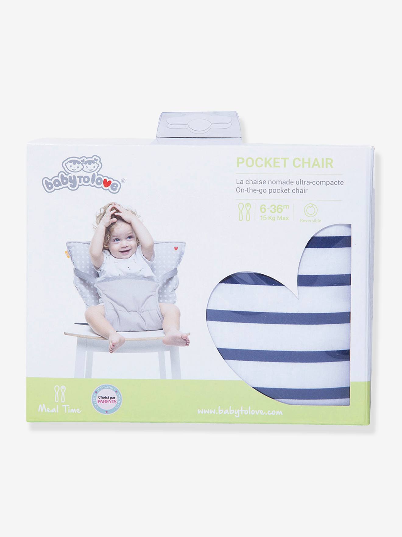 Rehausseur BABYTOLOVE Chaise Nomade jaune