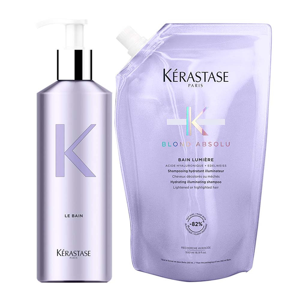 Kérastase Blond Absolu Bain Lumière Refill Pouch 500 ml + Alu-Flasche