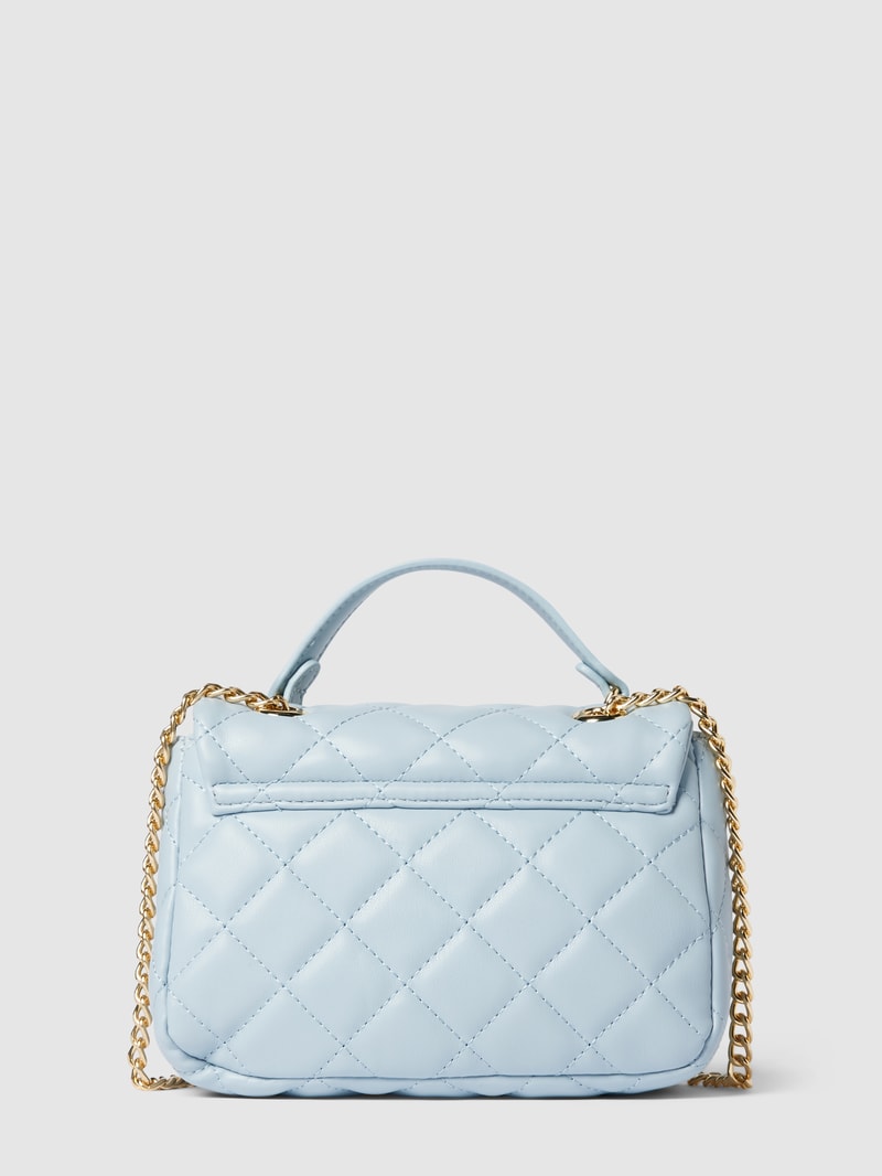 Tote-Bag mit Label-Applikation Modell 'OCARINA' in bleu