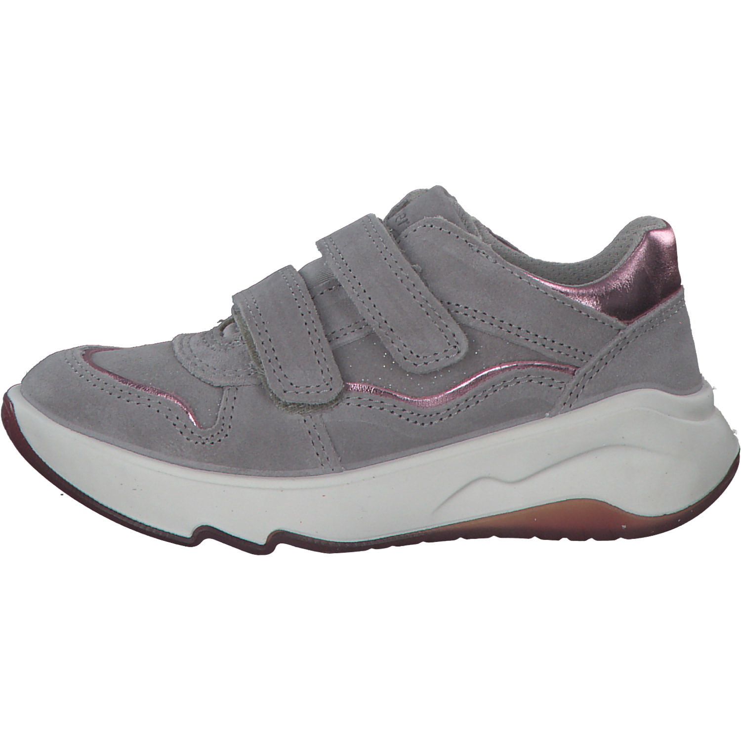 Superfit MELODY 000630, Halbschuhe (Kinder), Kinder, HELLGRAU/ROSA