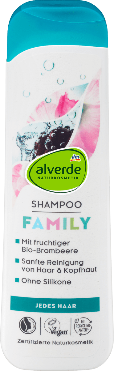 Shampoo Family Bio-Malve, Bio-Brombeere, 300 ml