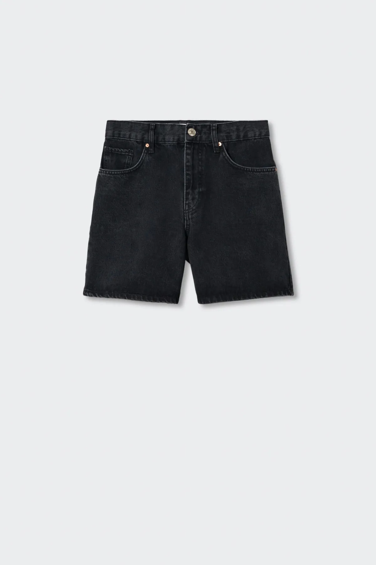 MANGO  Schwarze Denim-Damenshorts und Bermuda 37000324