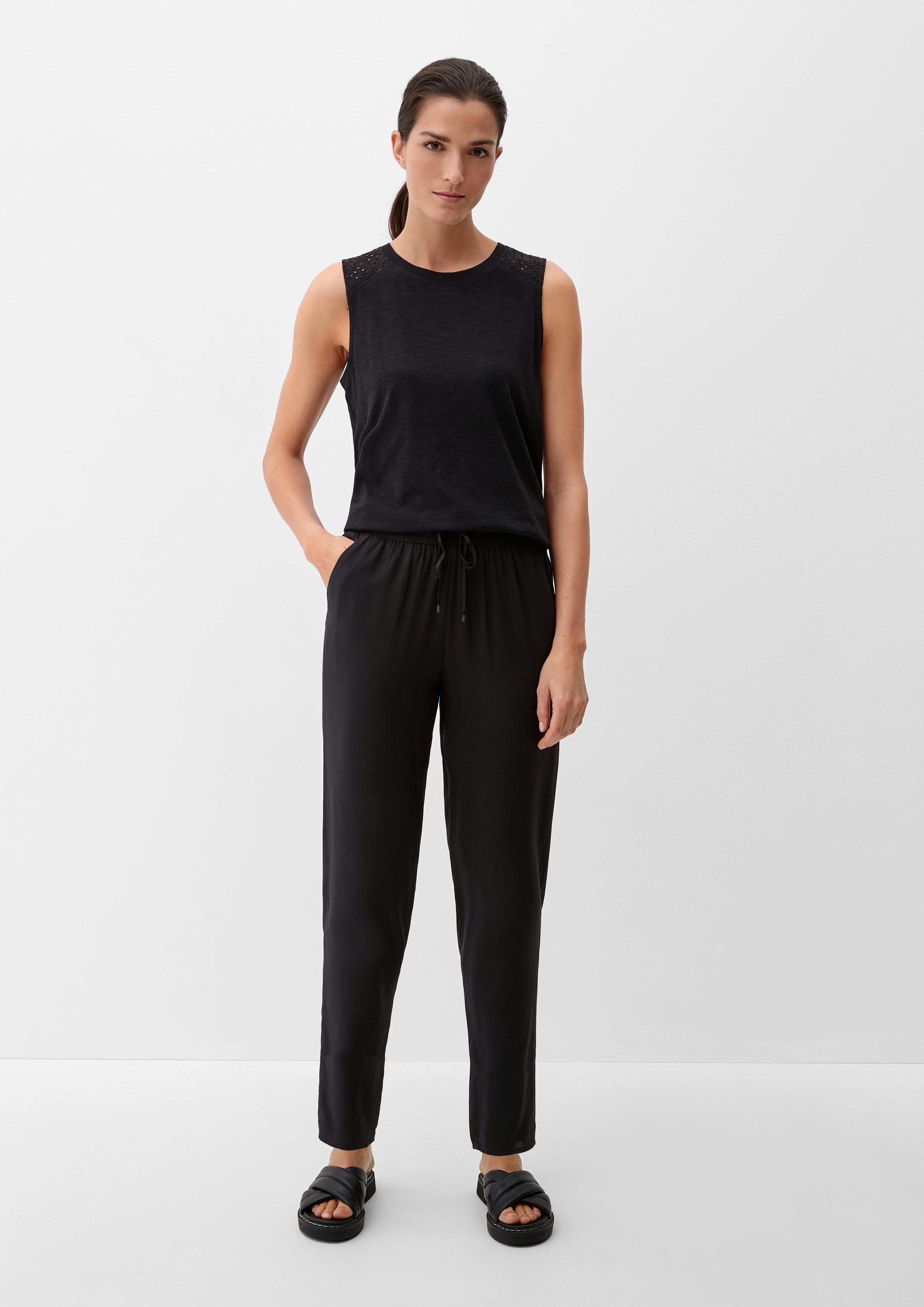 Relaxed: Hose aus reiner Viskose  2132619-9999