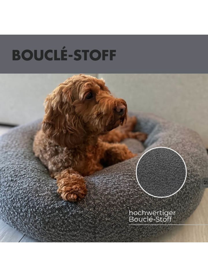 PAW WOW Hundebett LENI Bouclé Grau günstig kaufen 80 x 80 cm