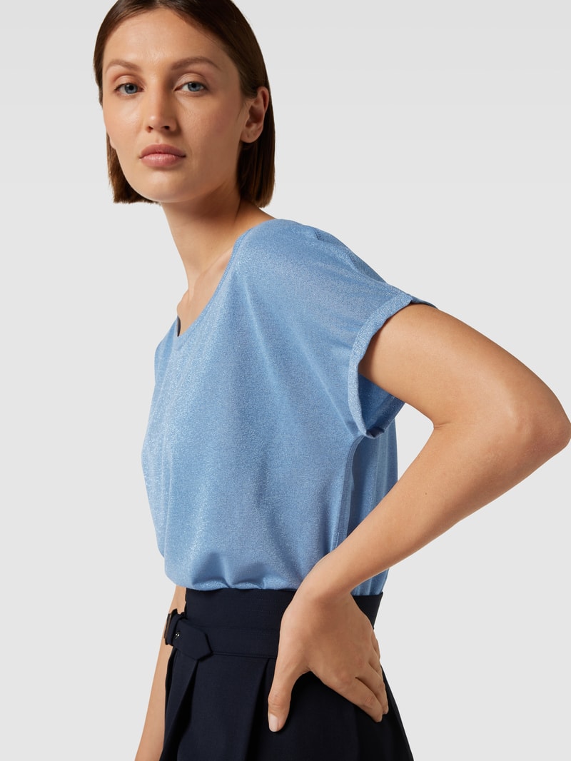 T-Shirt aus Viskose-Mix Modell 'KAY TEE' in smaragdgrün