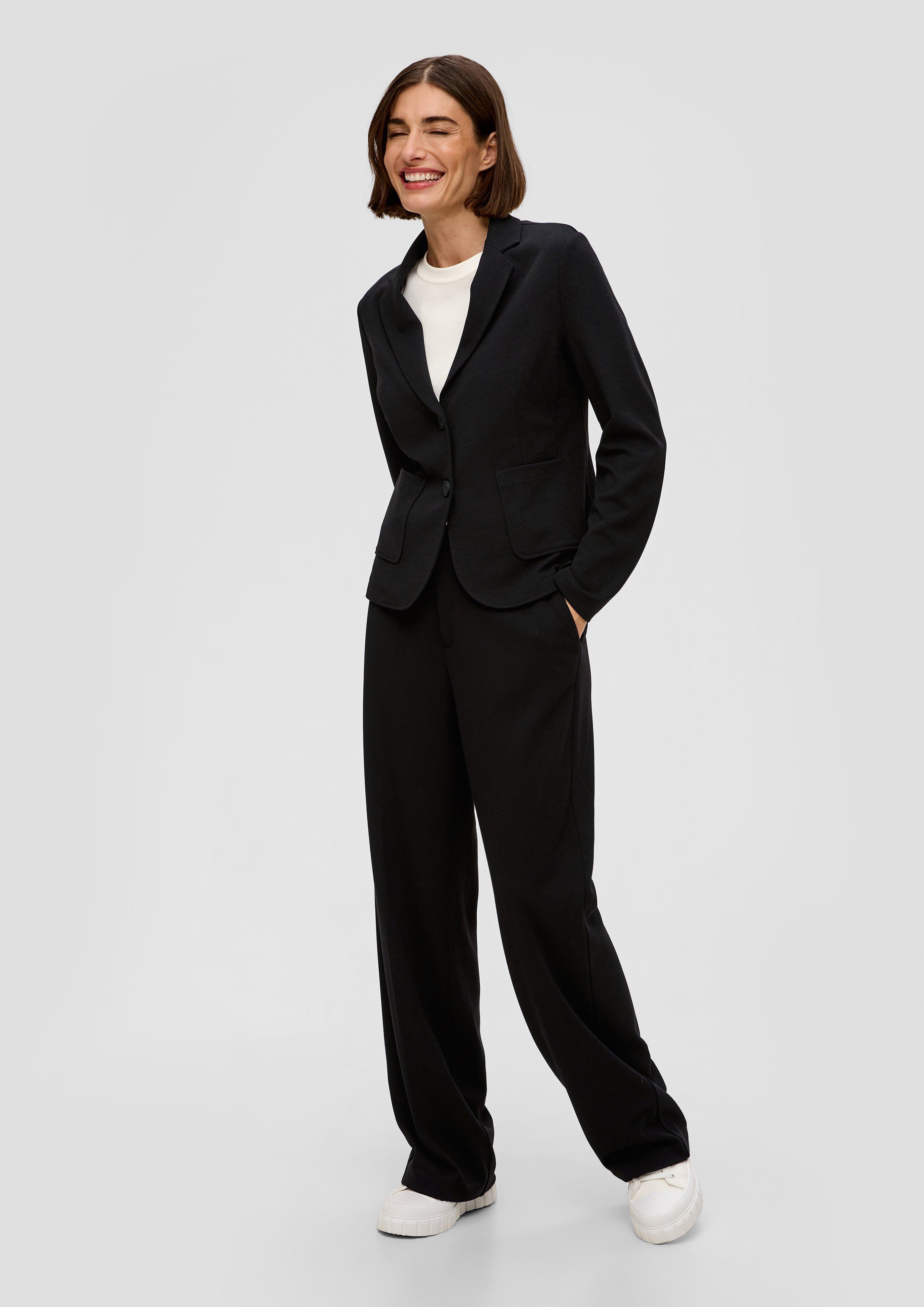 Blazer aus strukturiertem Jersey  2140914-9999