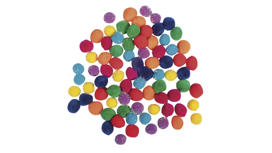 Rayher Pompon Mischung, 15mm ø
