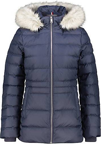 TOMMY HILFIGER Damen Daunenjacke mit Kapuze TYRA DOWN JACKET WITH FUR