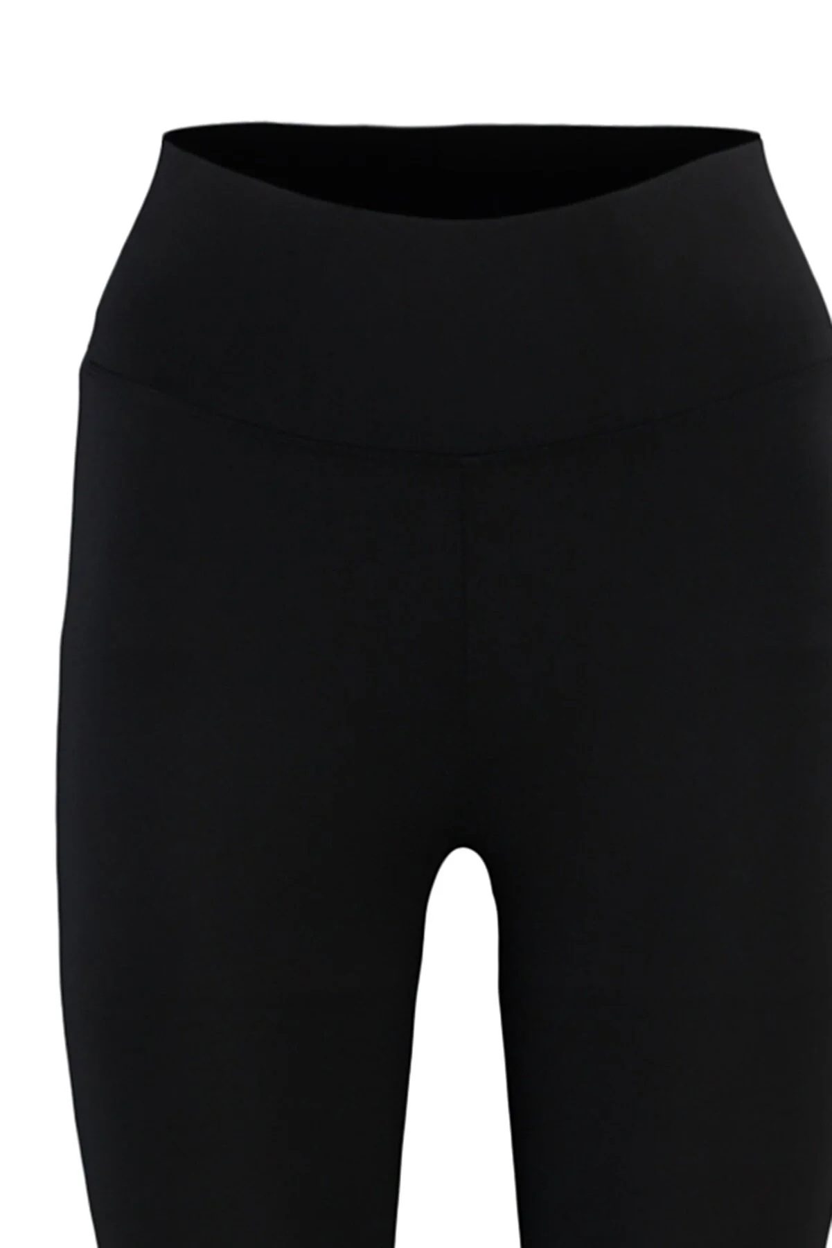 Trendyol Collection  Schwarze gestrickte Sportstrumpfhose mit breiter Taille und extra Erholung in voller Länge TWOAW21TA0029