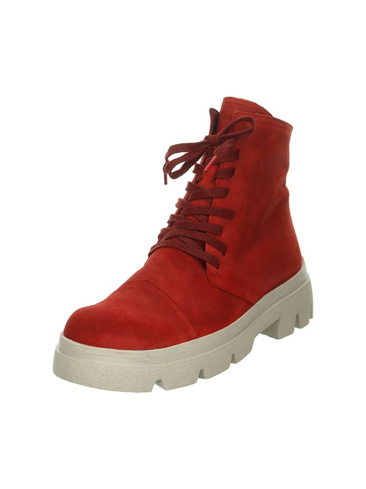 Think! Leder-Boots in Rot günstig kaufen
